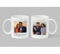 Generico Tazza Personalizzata per Coppia con Foto Fronte e Retro - La Nostra Versione Instagram e La Vera Versione - Regalo Originale e Ironico per Fidanzati, Anniversario e Coppie