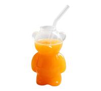 Generico tazzacon cannuccia Bear - Bicchiere in a prova di perdite da 320 ml, bicchieri per caffè ghiacciato, tazzaper bevande fredde | tazzadivertente per bambini, studenti, adolescenti, acq