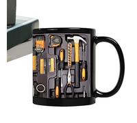 Generico Tazzas Per Attrezzi Meccanici | Tazzas Da Caffè Per Uomo Con Cassetta Degli Attrezzi Meccanica | Bicchieri Da Tè Per Il Design Di Strumenti Meccanici In Ceramica Divertenti Da 11 Once