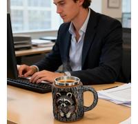 Generico Tazze Caffè 3D 330 Ml | da Bere con Animali nella Tana,Tazze Riutilizzabili per Collezione Personale Uomini Donne Mattina e Momenti Relax