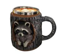 Generico Tazze Caffè 3D 330 Ml da Bere con Animali nella Tana | Tazze Riutilizzabili per Routine Mattutina Lavoro Momenti Casa Compleanno Collezione Personale Libero