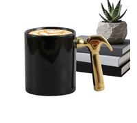 Generico Tazze da Caffè,350ml Bicchieri In Ceramica Decorativi Con Manico A Martellatura,Mug Termico da Caffè | per Casa Cucina Ufficio Bar Regalo Natale Compleanno Ringraziamento Papà