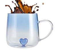 Generico Tazze Da Caffè - 400ml Capacità, Gradiente Cuore 3D, Bevande Calde | Contenitore Estetico Per Viaggio Natale Cucina Bar Latte Casa Tè Succo Cereali Garantendo Un Sorso Mattutino Elegante