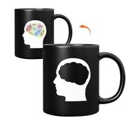 Generico Tazze da caffè che cambiano colore - cambia colore sensibile al calore - Tazze da caffè innovative, tazze da festive, tazze per sublimazione da natalizia per colleghi