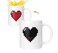 Generico Tazze da caffè che cambiano colore,cambia colore sensibile al calore - Tazze per sublimazione, per il cambiamento di calore da caffè natalizia per colleghi, famiglia, migliore amico