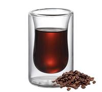 Generico Tazze Da Caffè In A Doppia Parete - Bicchieri Latte Cappuccino | Borosilicato Isolato A Mano | Tazze Di Vetroo Resistenti Al Calore Per Il Succo Di Latte Da Tè Al Caffè Ghiaccio