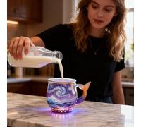 Generico Tazze Da Caffè In,Bicchieri Con Design Onda Marina | Bicchieri Per Caffè A Tema | Per Tè Caldo Freddo Acqua Succo Casa Ufficio Ristorante Bar Compleanno Natale