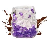 Generico Tazze da Caffè in,da Caffè in Doppia Parete con Fiori Seci | 160ml Tumbler Riutilizzabile Per Bevande Calde E Fredde Come Cappuccino Latte Succo E Acqua Per Donne E Ragazze