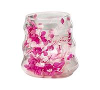 Generico Tazze da Caffè in,da Caffè in Doppia Parete con Fiori Seci - 160ml Tumbler Riutilizzabile Per Bevande Calde E Fredde Come Cappuccino Latte Succo E Acqua Per Donne E Ragazze