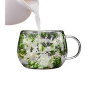 Generico Tazze Da Caffè In - Trecento Millilitri, Design Resistente Al Calore, Inserto Di Fiori Secchi, Elegante Set Di Bicchieri, Uso In Cucina In Camera Da, Soggiorno In Dormitorio In Ufficio, Be