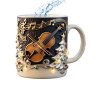 Generico Tazze Da Caffè Invernali - Per Acqua In Resina | Tazze Per Le Feste,Per Routine Mattutina, Decorazione Casa, Celebrazioni Stagionali, Lavoro, Momenti Rilassanti, Libero Nel Weekend