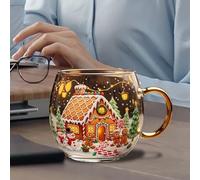 Generico Tazze da Caffè Natale | Piccola Tazza da Caffè Regalo | 300ml Per Bevande Fredde Latte Cioccolata Calda Acqua Vino Stagionali Casa Cucina