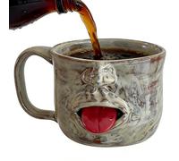 Generico Tazze da Caffè Originali | da Bevanda 325ml a Forma di Volto,Bicchiere per Bevande Fredde - per Casa Bar Colazione Bagno Caffè Tè Latte Espresso