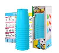 Generico Tazze da Impilamento per Bambini Piccoli, Giocattolo Educativo Impilabile, Tazze Educative Da Impilare, per lo Sviluppo delle Capacità Motorie Fini di Bambini, Adulti e Piccoli in Aula