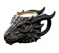 Generico Tazze da tè - Bicchiere In Resina Acqua A Forma Di Testa Di Drago,Tazze da caffè in ceramica | Ideale per bar, ufficio, casa, cucina, regalo per papà, marito, compleanno, Natale e Giorno del