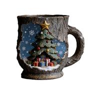 Generico Tazze Di Natale, Bicchieri In Resina Con Impugnatura Comoda, Per Succhi Con Motivo Pupazzo Di Neve, Mug Da Caffè Delle Feste, Bicchiere Invernale Decorativo, Elegante Idea Regalo Natalizia