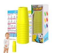 Generico Tazze Impilabili,Giocattolo Educativo Ad Incastro | Giocattoli Con Tazze Impilabili,per lo Sviluppo delle Capacità Motorie Fini di Bambini, Adulti e Bambini Piccoli in Aula