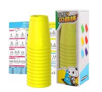 Generico Tazze Impilabili,Giocattolo Educativo Impilabile | Giocattoli Con Tazze Impilabili - per lo Sviluppo delle Capacità Motorie Fini di Bambini, Adulti e Bambini Piccoli in Aula