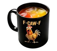 Generico Tazze Per Il Caffè Con Il Disegno Del Gallo - Ceramica A Tema Animale,da Tè Gallo - Per Cucina di Campagna Colazione del Mattino Donne Madre Amanti degli Animali