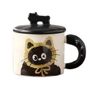 Genérico Tea Cup - Coffee Mug | Ceramic Couple Cup | Cute Cat Coffee Mug With Lid, High-Temperature Resistant Drinking Cup, Couple Mugs For Hot Drinks, Matching Coffee And Tea Mugs - Ceramic Mug