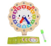 Generico Teaching Time Clock for Kids,Multipurpose Teaching Clock Color Sorting Clock | Kindergarten Toy Cute Toddler Educational Toys for Kids Over 3 Years Old