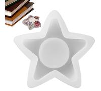 Generico Tealight Candle Holder Resin Mold - Resin Candlestick Stand Mold,Star Moon Heart Tealight Candle Stand Ŕesin Ḿold for Valentine's Day Table Centerpiece Decorations