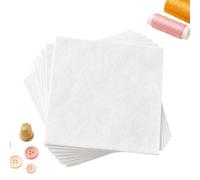 Generico Tear Away Stabilizer - 100 Pieces 6x6 inch Precut Tear off | Machine Embroidery Backing For Women Wives Ladies Hobbyists Beginners | Professionals Home Apartment Workshop