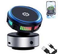Generico Techgoplus Phone Holder, Magnetic Holder New Plus 3 in 1 Ultra, 360° Adjustable Car Mount, with Strong Suction Cup, Phone Cooling, Universal for All Smartphones (Silver,1 pcs)