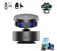 Generico Techgoplus Phone Holder,Magnetic Holder New Plus 3 in 1 Ultra,360 Rotatable Vacuum Magnetic Phone Charger Holders,Electric Suction Cup Car Mount,15w Fast Charging Cooling,for All Phones