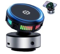 Generico Techgoplus Phone Holder, Techgoplus New 3 in 1 Ultra Phone Holder for Car, 360° Adjustable Car Mount, with Strong Suction Cup, Universal for All Smartphones (Silver)