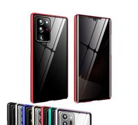 Generico Techterio Magnetic Phone Case S22/S23/S24 Ultra Privacy Case, Magnetic Mobile Phone Case, Anti-Peep Screen, Full Coverage (Red,S24U)