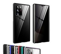 Generico Techterio Magnetic Phone Case S22/S23/S24 Ultra Privacy Case, Magnetic Mobile Phone Case, Anti-Peep Screen, Full Coverage (Black,S24U)