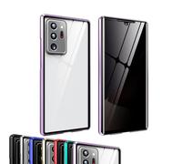 Generico Techterio Magnetic Phone Case S22/S23/S24 Ultra Privacy Case, Magnetic Mobile Phone Case, Anti-Peep Screen, Full Coverage (Purple,S24U)