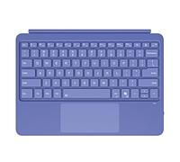 Generico Teclado para Surface Pro 12, teclado Bluetooth portátil con panel táctil, retroiluminación LED de 7 colores (Azul)