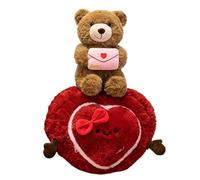 Generico teddys bear With Heart Plush - Valentines Bear | Cute Toy With Heart Box | Funny Bears Toys Stuffed Animal For Her | For Women Girls Wife Teen Mom Proposal Confession Birthday Holiday Party