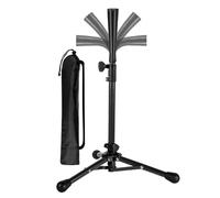 Generico Tee Ball Stand - Net Oxford Cloth Iron Pipe | Adjustable Height Batting Tee for Ages 3-8 | Beginner-Friendly Tripod Stand with Bag for Softball Baseball Indoor Training Coaching Batting Cage