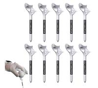 Generico Tee per palline da golf con inclinazione di 10 gradi | Tee a distanza ad alta velocità | Design a basso spin resistente all'usura per tiri più dritti e lancio migliore | 10 PZ