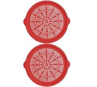 Generico Teglia Per Pizza,2 Pezzi Antiaderente Sicuro per Lavastoviglie Silicone per Cucina 40 cm | Teglia per Pizza Antiaderente per Forno,Per Barbecue All'Aperto Picnic E Cottura Al Forno