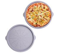 Generico Teglia per Pizza,2 Pezzi Da 39.9 Centimetri In Silicone Sicuro Per Lavastoviglie,Teglia per Pizza Antiaderente per Forno | Per Barbecue All'Aperto Picnic E Cottura Al Forno
