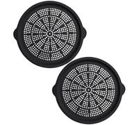 Generico Teglia Per Pizza Da Forno - 39,9 Centimetri Silicone Da Cucina Resistente Alla Lavastoviglie 2 Pezzi - Vassoi Per Per Il Forno - Per Barbecue All'Aperto Picnic E Cottura Al