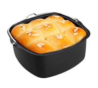 Generico Teglia Quadrata Per Torte Da Air Fryer - Teglia Quadrata Antiaderente Per Pizza Torte E Forme Da Forno,Cucina Cottura Al Forno Per Casa Appartamento Feste Brownie Mini