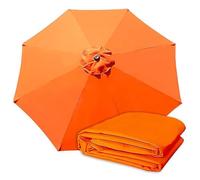 Generico Tela de Recambio Universal para Sombrillas Cubierta de Recambio Para Jardín Patio Patio Trasero Playa Piscina y Mercado (orange,3M 8Rib)