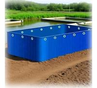 Generico Tela in PVC Resistente per stagni e Piscine Portatili - Serbatoio per laghetti Fuori Terra, Ideale per Allevamento di Koi e acquacoltura, irrigazione del Giardino - 100x100x40 cm