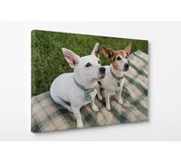 Genérico Tela personalizzata con foto | Quadro decorativo su tela | Regalo originale ed Emotivo per casa, famiglia, animali domestici, stampa professionale, 100% cotone personalizzato (60 x 40 cm)