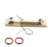 Generico Telaio per Braccialetti,Tornio in Legno per Braccialetti Paracord - Strumento Resistente con Base Antiscivolo per Gioielli Portachiavi Amicizia Casa