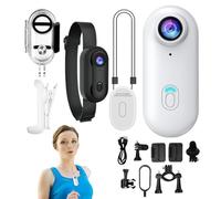 Generico Telecamera Action - Action Cam Tascabile,Dispositivo Indossabile per Vlogging Angolo Ultra Largo 170 Gradi 1080P Impermeabile Compatta per Sport Moto Bici Palestra Escursionismo Viaggi