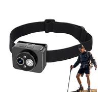 Generico Telecamera Montata sulla Testa | Videocamera per Scarsa Luminosità Montata sulla Testa | Struttura Indossabile Con Sensori Intelligenti Per Viaggi e Corsa