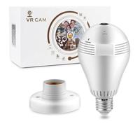 Generico Telecamera Wifi Lampadina Led Occhio Camera Nascosta Spia E27 Fvg3608 Panoramica
