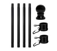 Genérico Telescoping Flag Pole - Heavy Duty Rotating Yard Flag Pole, Outdoor Banners For Garden Indoor Ground Car Outside Beach Boat Truck Trailer Golf Display Motorcycle Marine