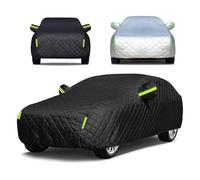 Generico Telo Antigrandine per Auto per Audi RS7, Imbottito Telo Copriauto Traspirante Spesso Antipolvere Antivento Anti-Neve Anti-UV, per Esterno Cotone(Black,per Audi RS7)